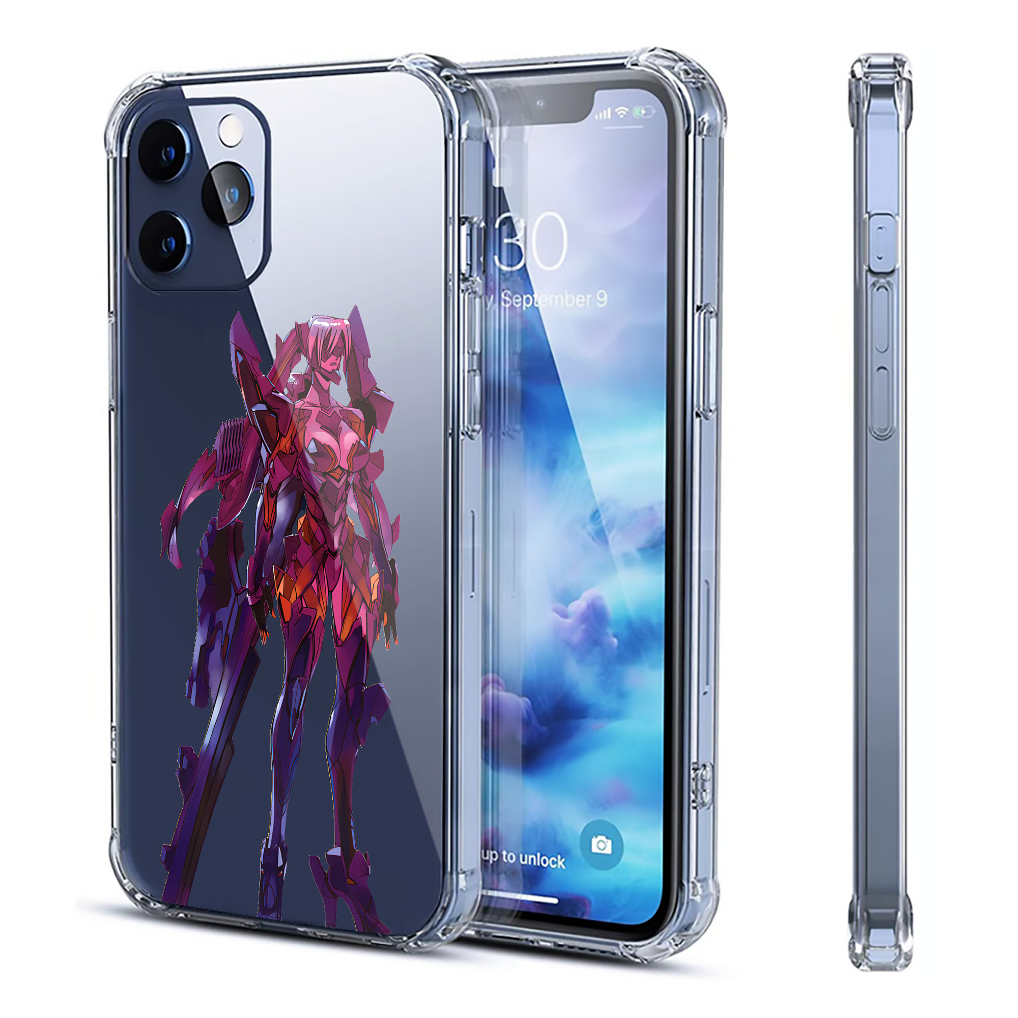 （画像用） EVA 新世紀エヴァンゲリオン 【iPhone 12シリーズ対応】透明スマホケース（クリアソフトケース）